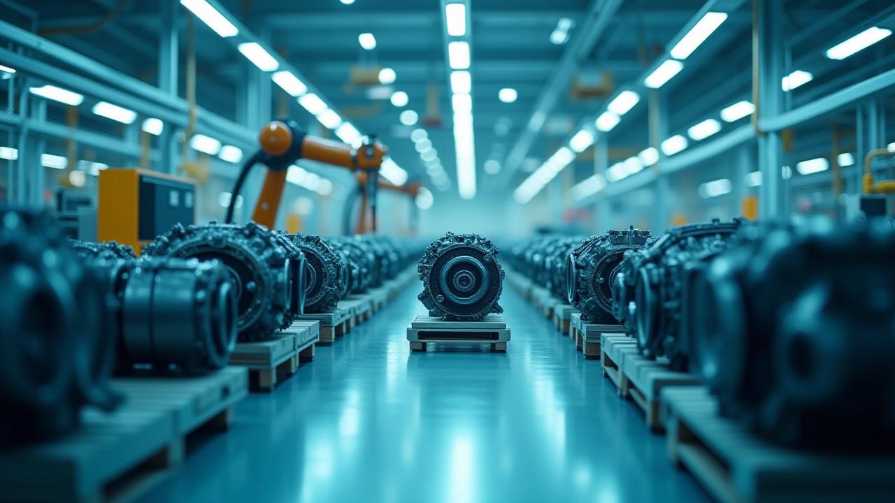 Automotive assembly line with precision component logistics