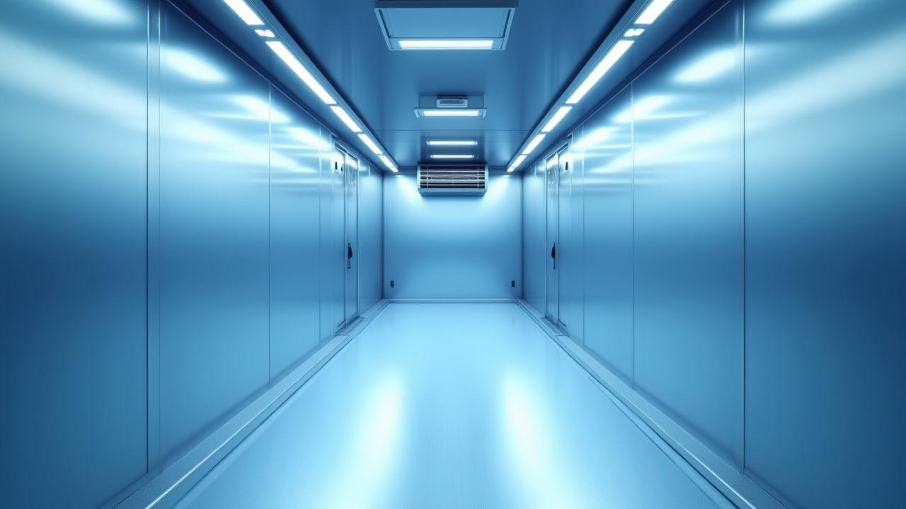 Modern temperature-controlled trailer interior with clean surfaces and advanced cooling units
